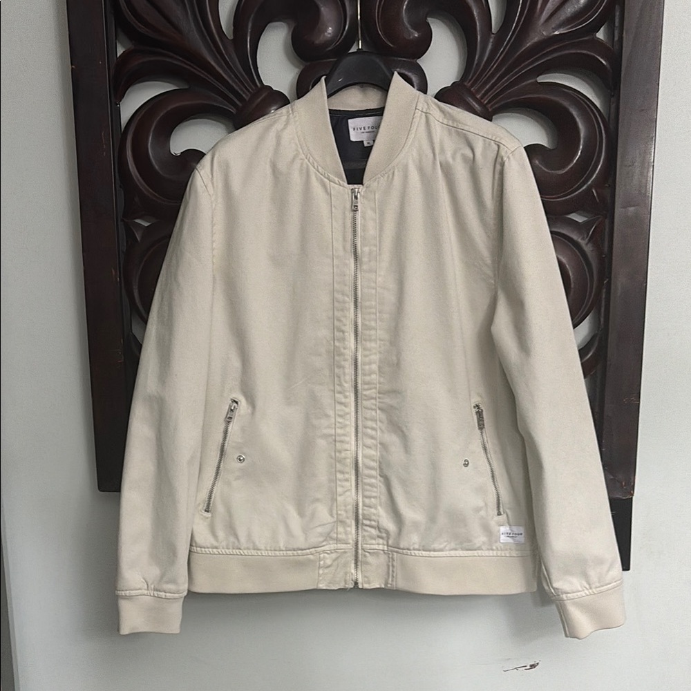 Men’s FIVE FOUR Los Angeles Lined Stone Colour Coat